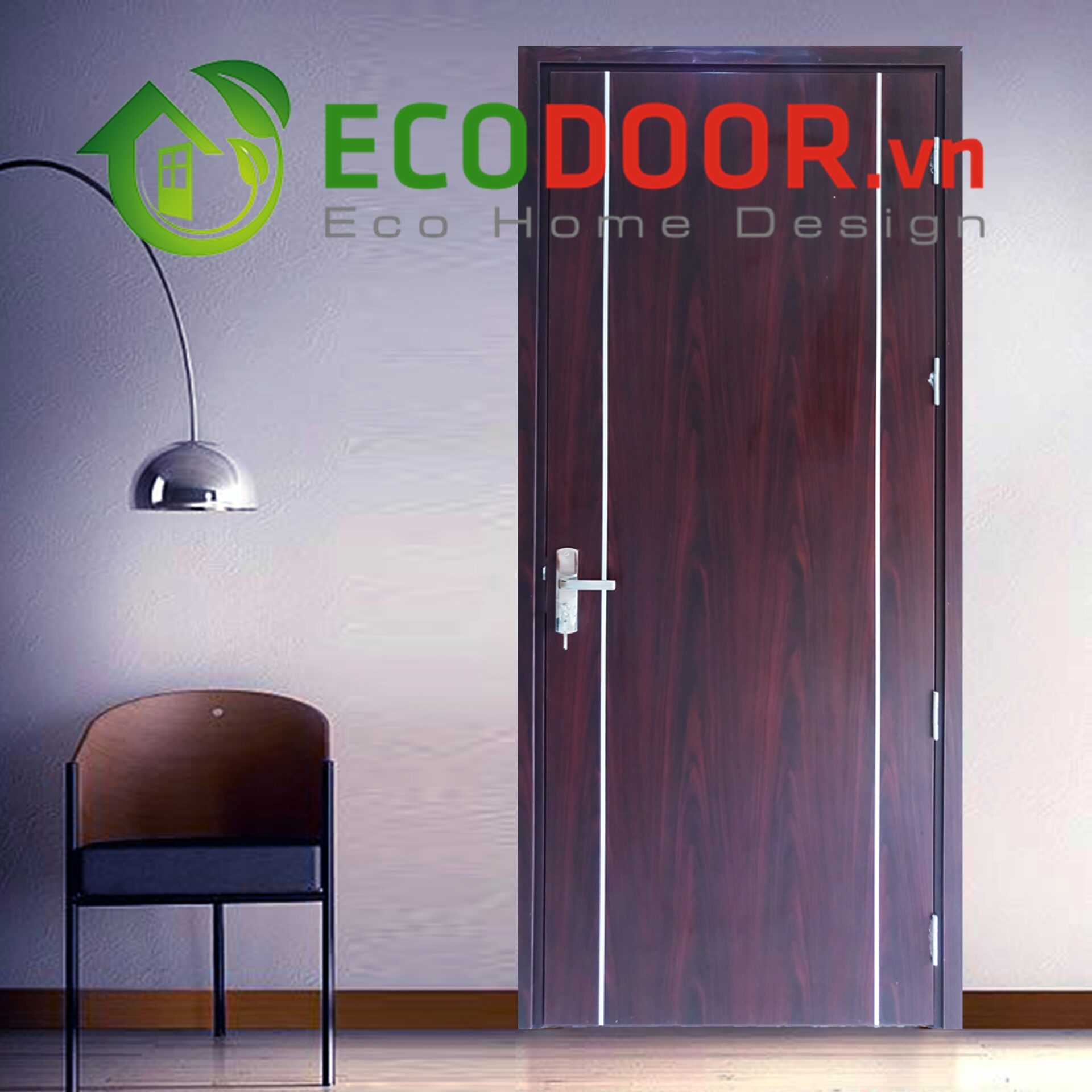 Cửa gỗ công nghiệp MDF phủ Melamine Ecodoor